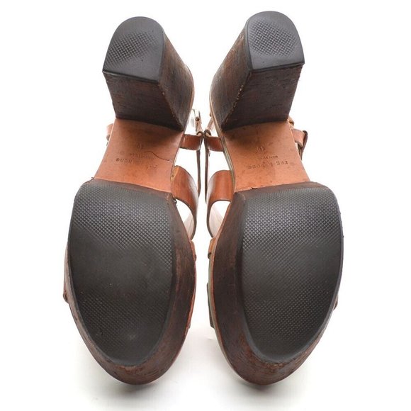 rag & bone Newport Brown Cork Platform Heel Sandals 40 - Picture 5 of 6
